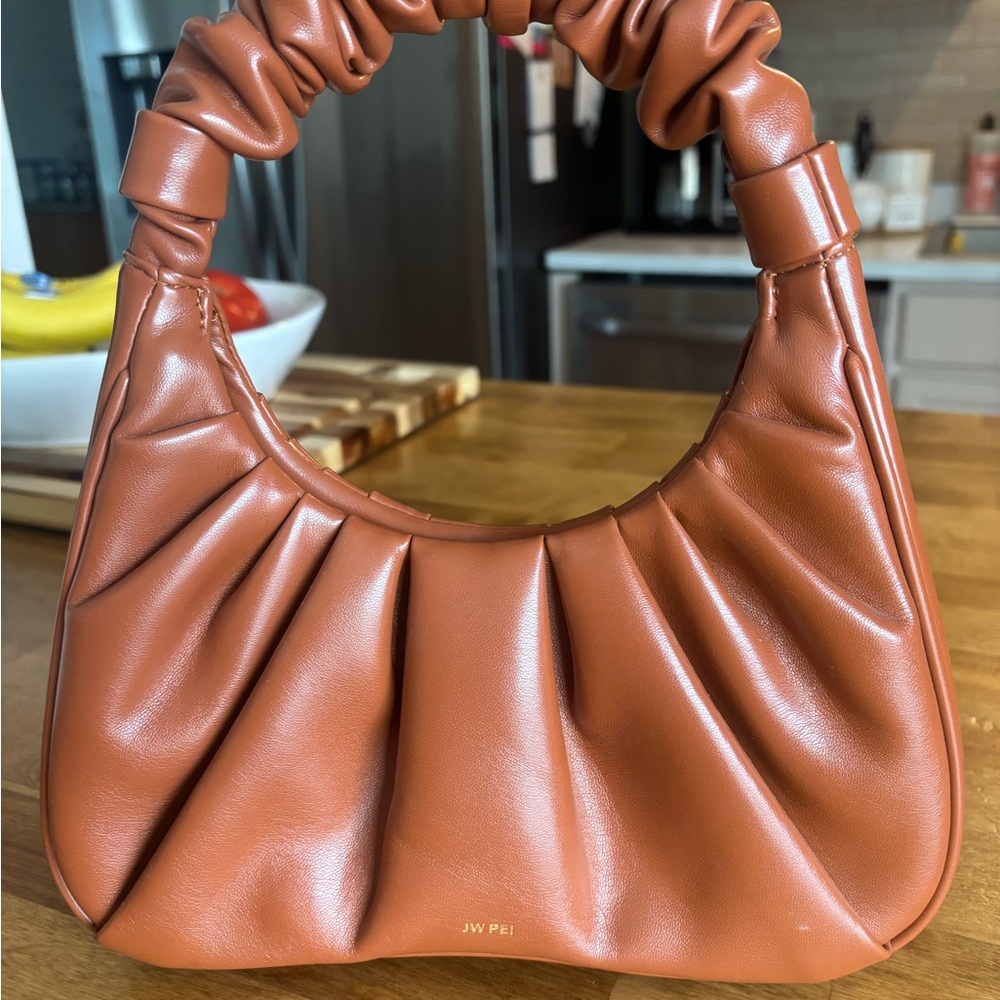 JW Pei Brown Shoulder Bag in Vegan Leather